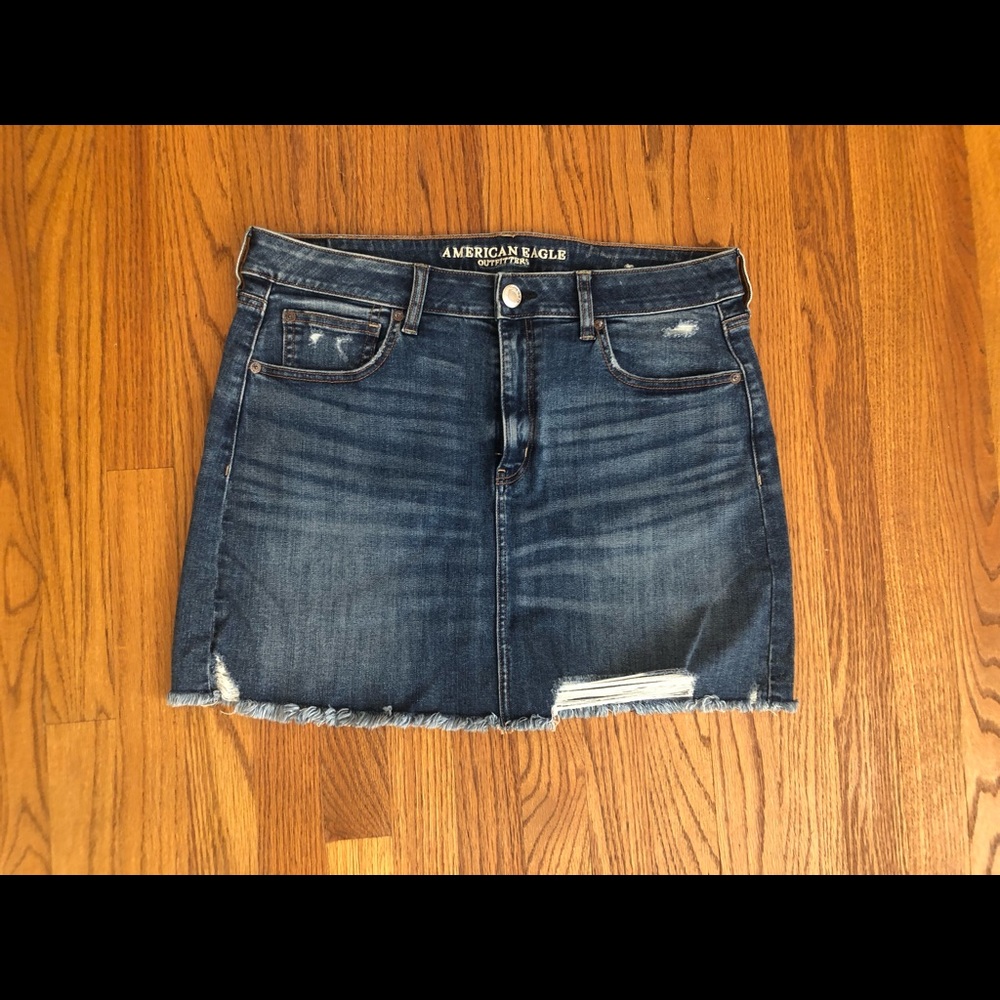 American Eagle Jean Mini skirt size 14 NWOT worn 1